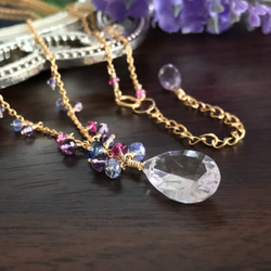 K14GF Pink Amethyst Necklace 第7張的照片