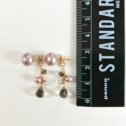 K14GF Freshwater pearl earrings 第4張的照片