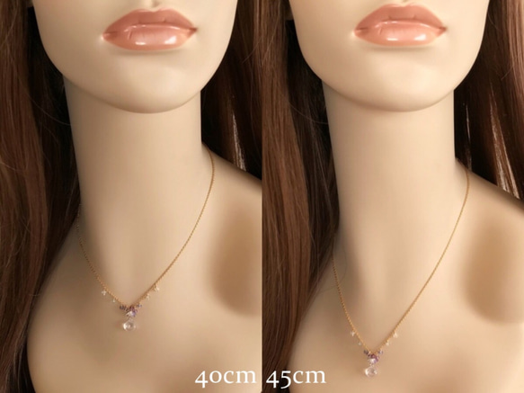 K14GF Scorolite(Lavender Quartz) Necklace 第5張的照片