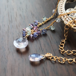 K14GF Scorolite(Lavender Quartz) Necklace 第10張的照片