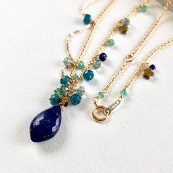 K14GF Lapis lazuli necklace 第10張的照片