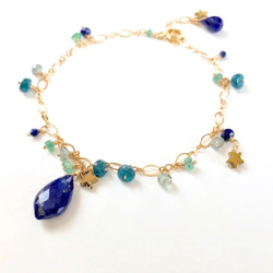 K14GF Lapis lazuli bracelet 第1張的照片