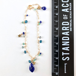 K14GF Lapis lazuli bracelet 第4張的照片