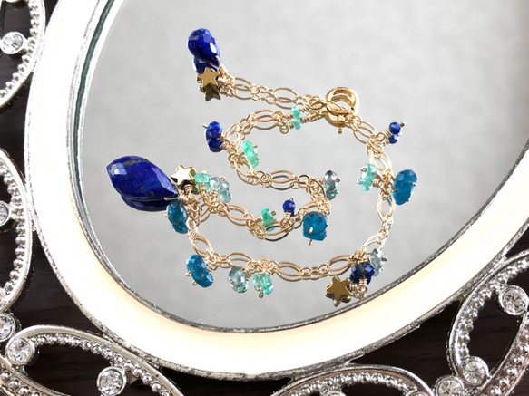 K14GF Lapis lazuli bracelet 第10張的照片
