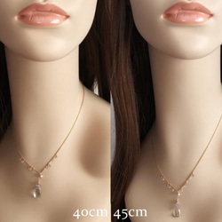 K14GF Green Amethyst Necklace 第5張的照片