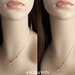 K14GF Pink Amethyst Necklace 第5張的照片