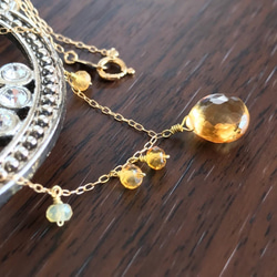 K18 Beautiful citrine necklace 第2張的照片