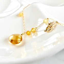 K18 Beautiful citrine necklace 第3張的照片