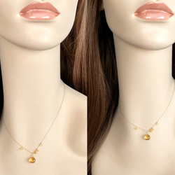 K18 Beautiful citrine necklace 第5張的照片