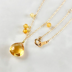 K18 Beautiful citrine necklace 第6張的照片