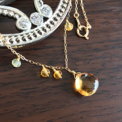 K18 Beautiful citrine necklace 第7張的照片