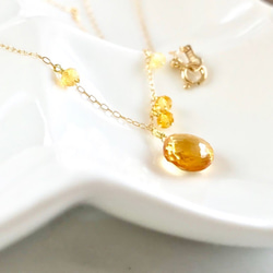 K18 Beautiful citrine necklace 第8張的照片