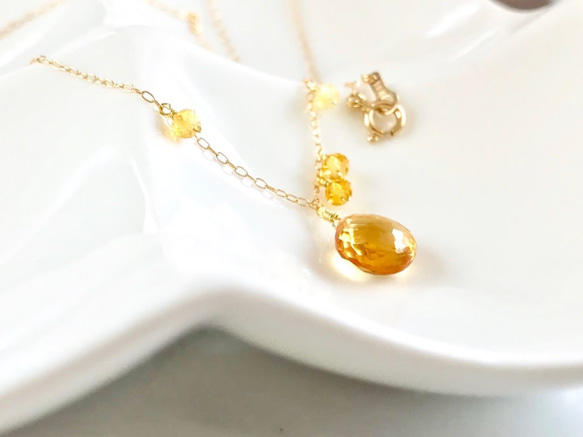 K18 Beautiful citrine necklace 第8張的照片