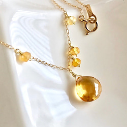 K18 Beautiful citrine necklace 第10張的照片
