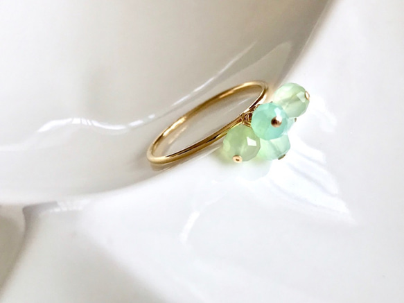 K14GF Blue Opal Ring 第1張的照片