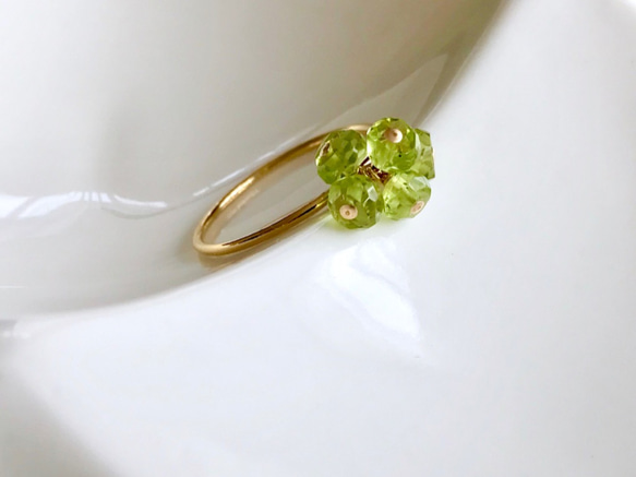 K14GF Ring of Peridot 第1張的照片