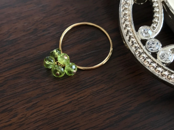 K14GF Ring of Peridot 第2張的照片