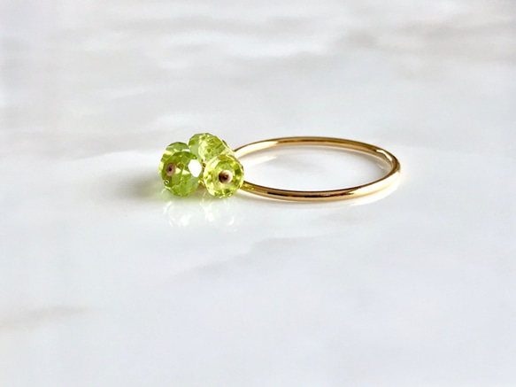 K14GF Ring of Peridot 第9張的照片