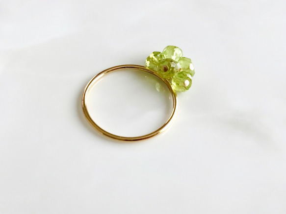 K14GF Ring of Peridot 第10張的照片