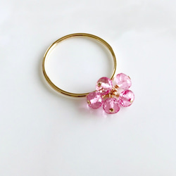 K14GF Pink Topaz Ring 第8張的照片