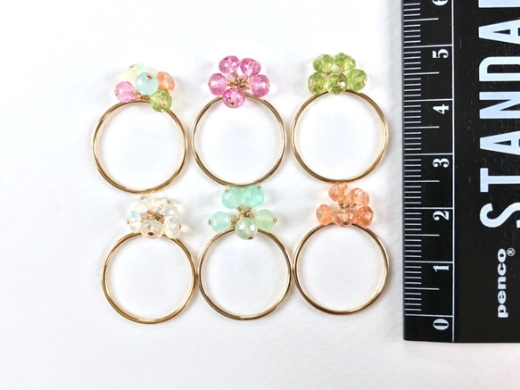 K14GF Precious opal ring 第4張的照片