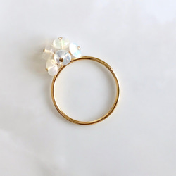 K14GF Precious opal ring 第6張的照片