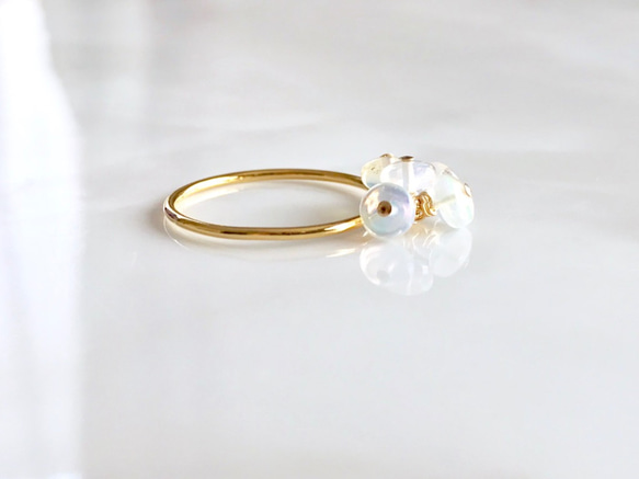 K14GF Precious opal ring 第8張的照片