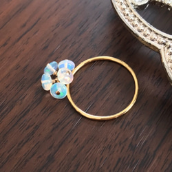 K14GF Precious opal ring 第9張的照片