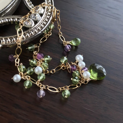 K14GF Peridot and Fluorite Bracelet 第7張的照片