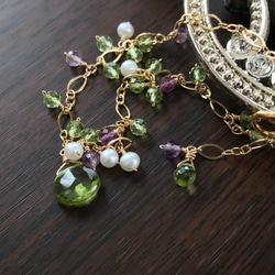 K14GF Peridot and Fluorite Bracelet 第2張的照片