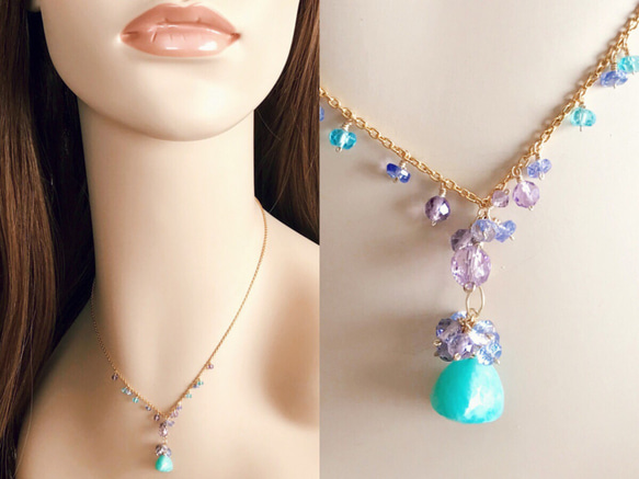 K14GF Amazoness and Amethyst Necklace 第5張的照片