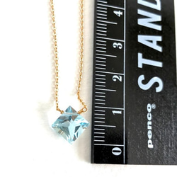 K14GF Sky Blue Topaz Necklace 第4張的照片