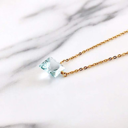 K14GF Sky Blue Topaz Necklace 第9張的照片