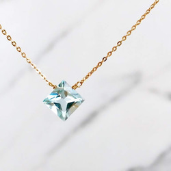 K14GF Sky Blue Topaz Necklace 第7張的照片