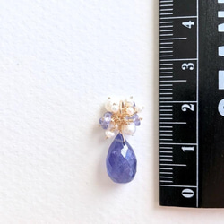 K14GF Large tanzanite necklace charm 第4張的照片