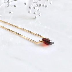 K14GF garnet necklace 第3張的照片