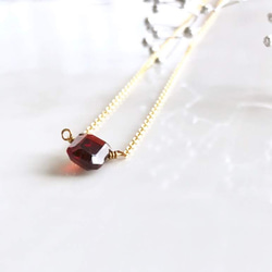 K14GF garnet necklace 第8張的照片