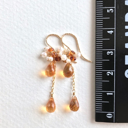 K14GF Golden citrine Earrings 第4張的照片