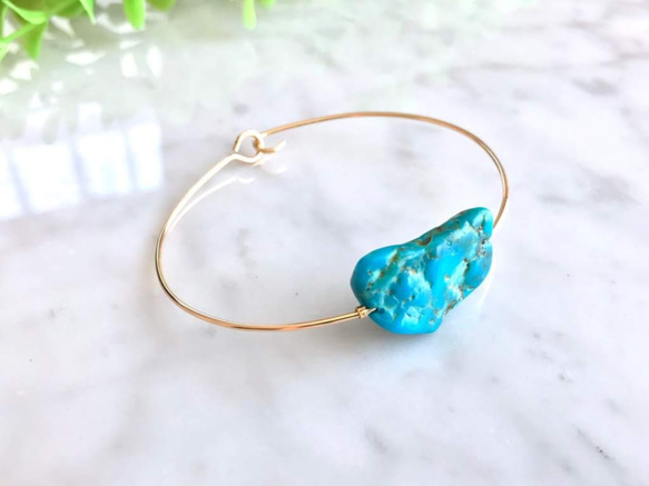 K14gf Turquoise Bangle 第1張的照片