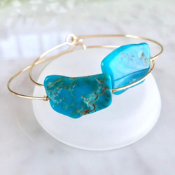 K14gf Turquoise Bangle 第3張的照片