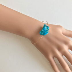 K14gf Turquoise Bangle 第5張的照片