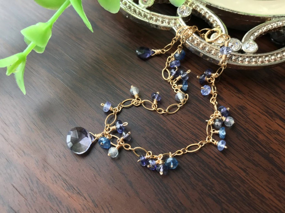 K14GF Iolite bracelet 第2張的照片