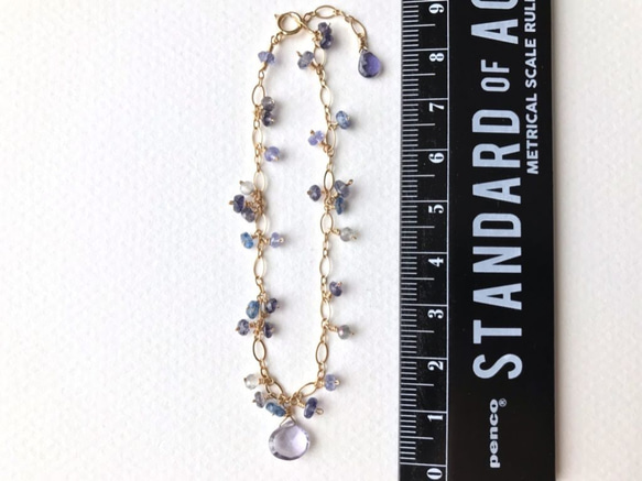 K14GF Iolite bracelet 第4張的照片