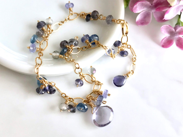 K14GF Iolite bracelet 第6張的照片