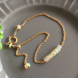 K14GF precious opal bracelet 第8張的照片