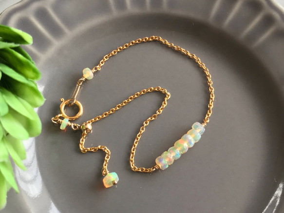 K14GF precious opal bracelet 第8張的照片