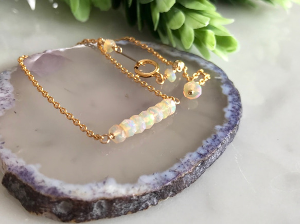 K14GF precious opal bracelet 第10張的照片