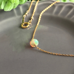 K14GF Precious Opal Necklace 第2張的照片