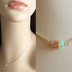 K14GF Precious Opal Necklace 第5張的照片