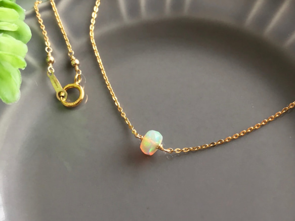 K14GF Precious Opal Necklace 第7張的照片